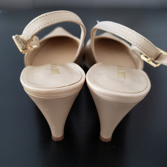 BRUNOMAGLI SLINGBACK ITALIAN LEATHER SHOES - Picture 2 of 8